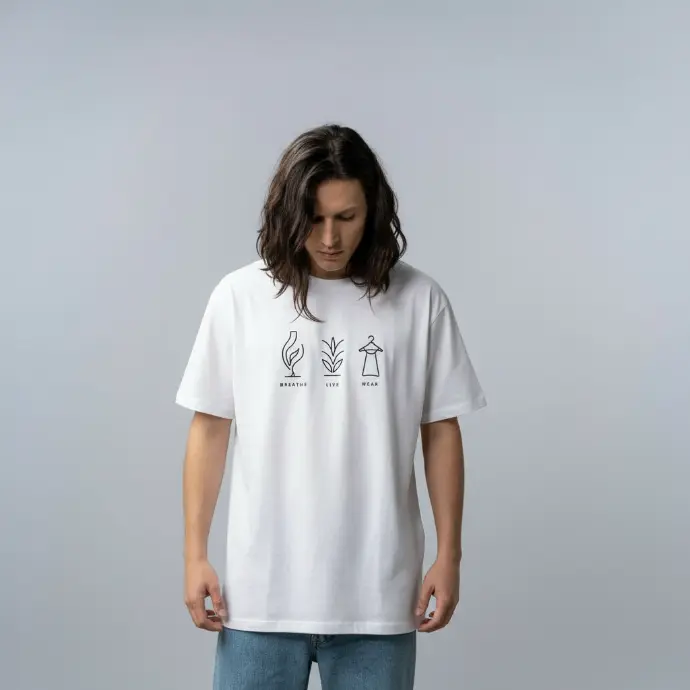 [BLWOTPP1WH-S] Oversized T-shirt (White, S)
